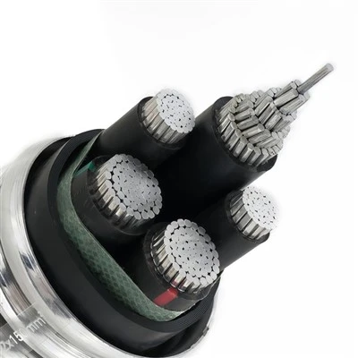 YJLHS XLPE インターロック電源ケーブル PVC レアアースアルミニウム合金導体 XLPE 装甲